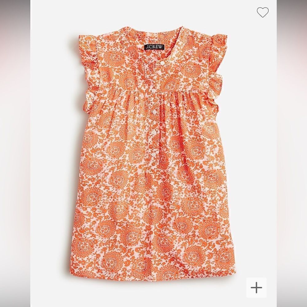 J. Crew Sleeveless ruffle-trim top in floral bouquet*